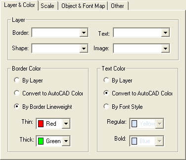 ZWCAD Excel Options Screenshot